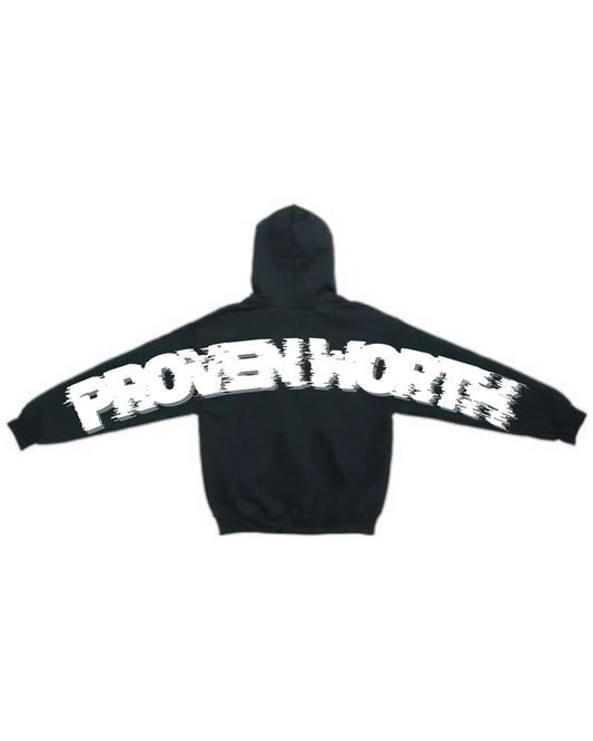 PW VARSITY HOODIE - BLACK